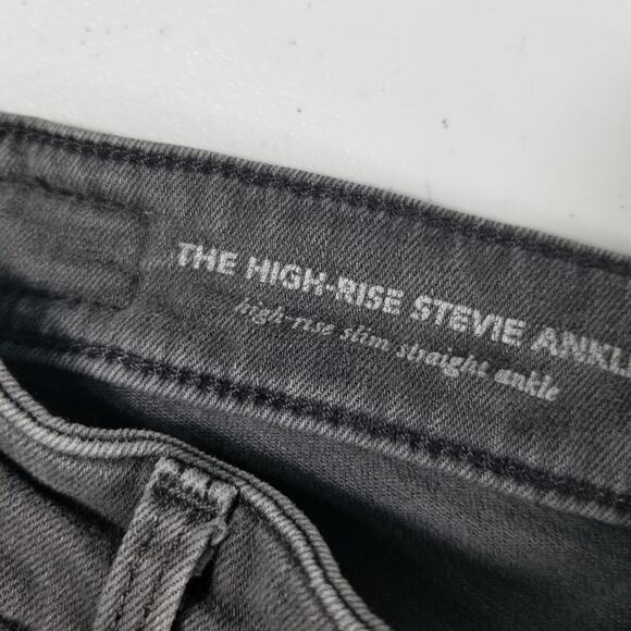 Adriano Goldschmied  AG Gray the High Rise Stevie Slim Straight Jeans Pants 28 R - Picture 4 of 6